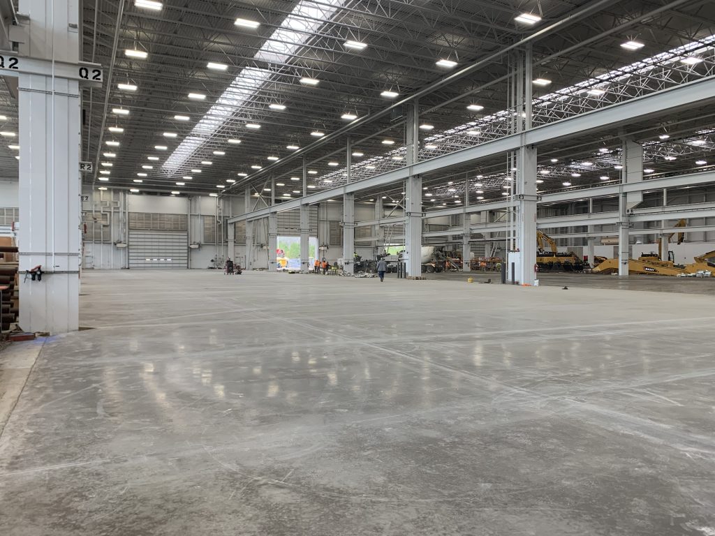Poured Concrete Cures at SANY Headquarters in Georgia
